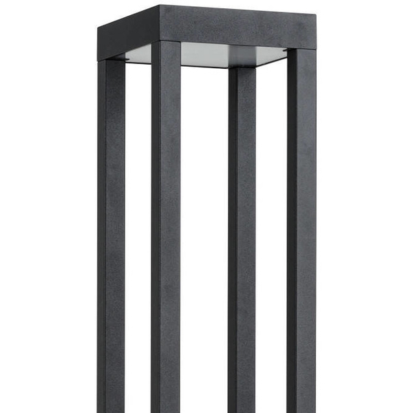 Zewnętrzna LAMPA stojąca STRUCTURE LED 8145 Nowodvorski metalowa OPRAWA ogrodowa LED 13W 3000K outdoor IP54 czarna