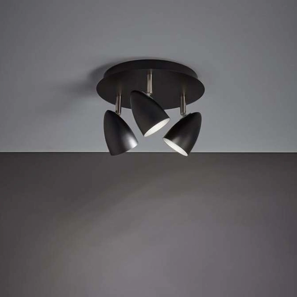 Plafon LAMPA sufitowa CIRO 107411 Markslojd okrągła OPRAWA metalowa reflektorki czarne