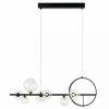 Modernistyczna wisząca lampa 22063 LED 14W 3000K kule ring czarny