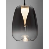 Szklana lampa wisząca JAREVIA LE45121 LED 3W 3000K do jadalni szara
