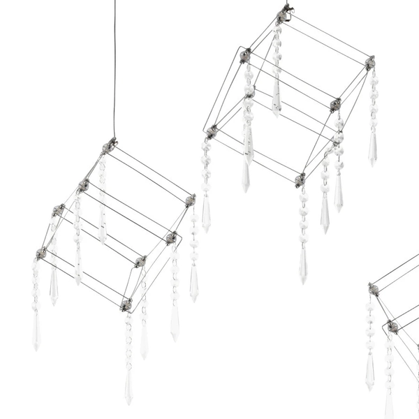 LAMPA wisząca ARANEUS 6117942 Nave glamour OPRAWA metalowa LED 29W 3000K zwis z kryształkami chrom