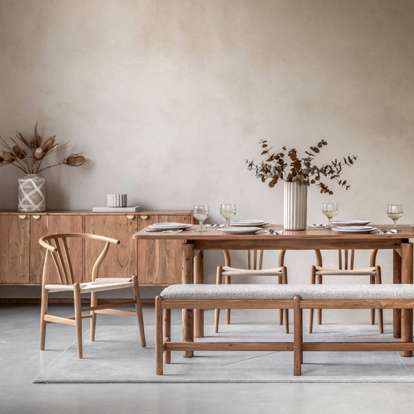 Drewniane krzesła do jadalni 2 sztuki Whitney 5059413964596 naturalne