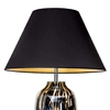 Stojąca LAMPA stołowa GRANADA L208162330 4Concepts klasyczna LAMPKA abażurowa do sypialni czarna złota