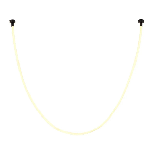 Lampa wisząca wąż ledowy SNAKE MD1021-3 biała czarna metal PVC LED 45W 3000K 3M nad stół
