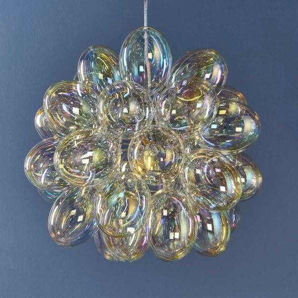 Wisząca lampa sypialniana Infinity 80123 Endon bańki chrom kolorowa