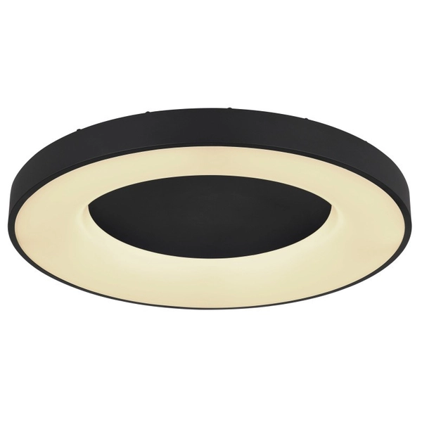 Nowoczesna LAMPA sufitowa JOLLI 41758-42B Globo metalowy plafon LED 42W 2700K - 6000K okrągły czarny