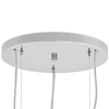 Skandynawska LAMPA wisząca ALUR 10724303 Kaspa hygge OPRAWA kulisty ZWIS kule balls chrom białe