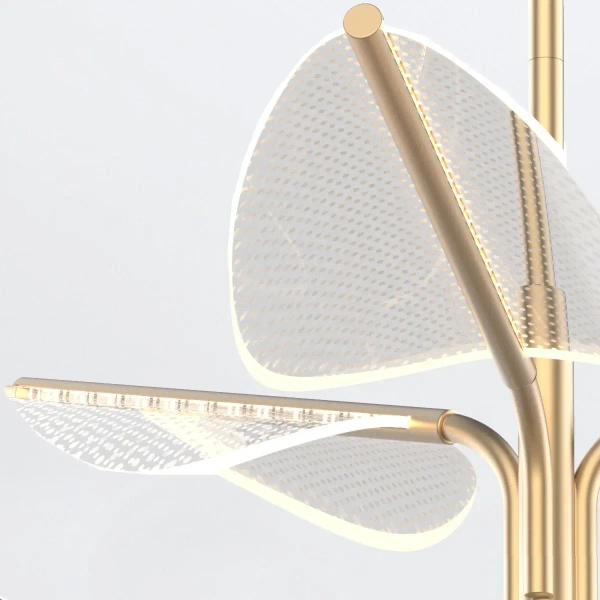Lampa wisząca nad wyspę Floriana QN-FLORIANA-8P-L-NBR LED 54W 2893K mosiądz