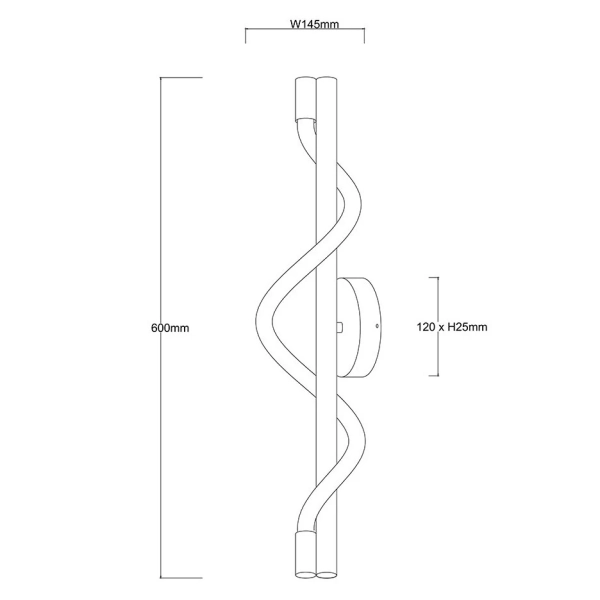 Kinkiet ścienny do sypialni Meleca LP-2345/1W BK LED 12W 3000-6000K czarny
