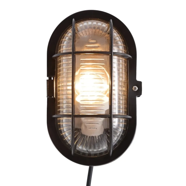Ścienna lampa vintage Skotlampe 17051003 do łazienki IP44 czarna