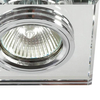 Kwadratowa lampa sufitowa Ss nowoczesna do zabudowy chrom