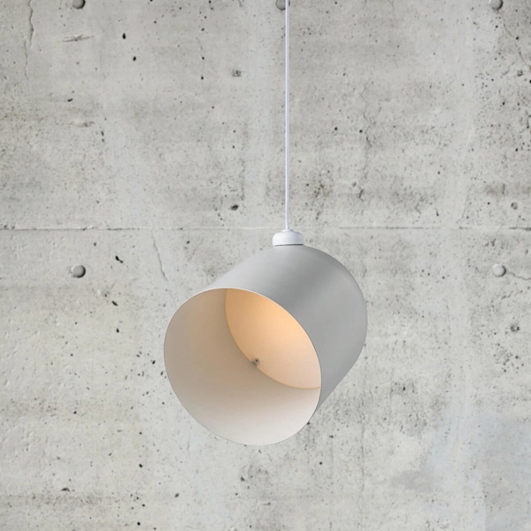 Wisząca lampa kuchenna Angle 2020673001 DFTP industrialna biała