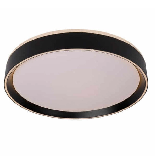Plafoniera LAMPA sufitowa NURIA 79182/24/30 Lucide okrągła OPRAWA plafon LED 18W 2700K natynkowy czarny
