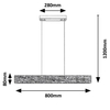 Wisząca lampa ekologiczna Cinnamon 3091 LED 34W 3000K belka drewniana