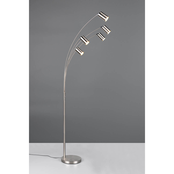 Podłogowa lampa do salonu MARLEY 412400507 Trio tuby sople srebrna