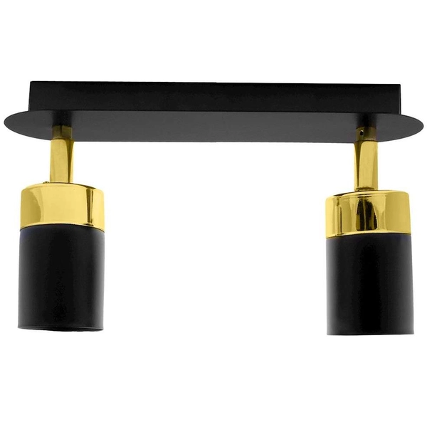 Sufitowa LAMPA loftowa JOKER MLP6124 Milagro reflektorowy plafon metalowy czarny złoty