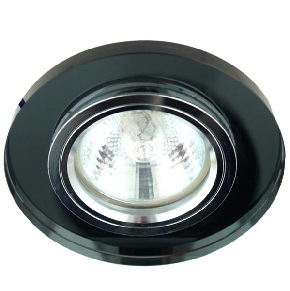 Sufitowa lampa wpuszczana Ss minimalistyczny wpust czarny