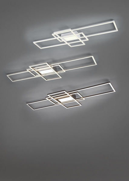Natynkowy plafon z pilotem ALYRON DL407620010 LED 60W srebrny