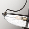 Szklana lampa sufitowa Griffin QZ-GRIFFIN-SFM-C-PNAB Quoizel brąz przezroczysty