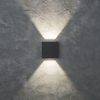 Elewacyjna LAMPA zewnętrzna GEMINI BEAMS 5104005118 Lutec metalowa OPRAWA kinkiet LED 10W 4000K kwadratowy IP54 szary
