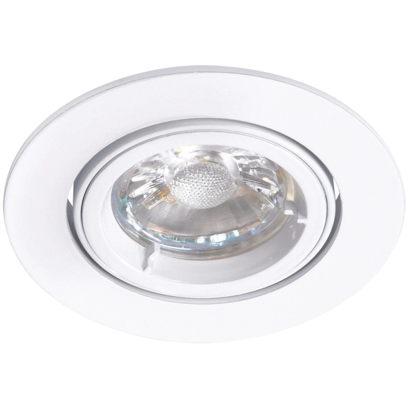 Downlight podtynkowy Cast 76007 Saxby obrotowy biały mat