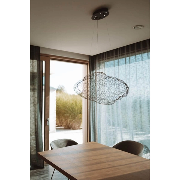 Druciana lampa wisząca STARDUST P0525D Maxlight LED 14W 3000K do salonu czarny