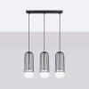 Lampa zwis na belce Brina SL.1334 Sollux kule nieregularna czarna