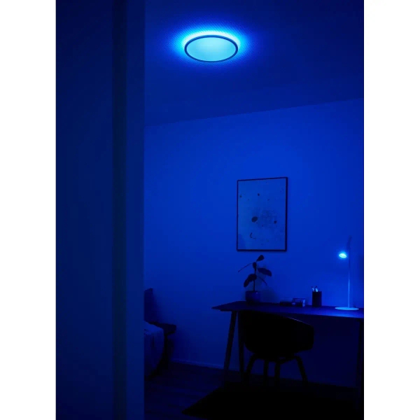 Plafon z pilotem Smart Liva 2110826101 LED 21W 2700-6500K IP54 biały