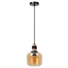 Wisząca lampa Ilona 45408/18/62 szklana czarny bursztynowy