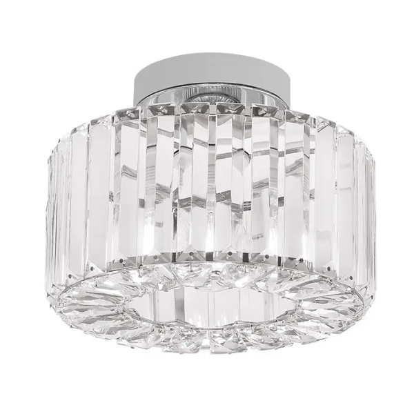 Glamour plafon natynkowy Vetro LP-2910/1C CH okrągły chrom