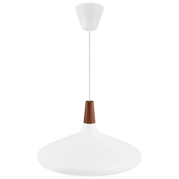 Skandynawska lampa wisząca Nori 2120823001 nad wyspę brązowy biały