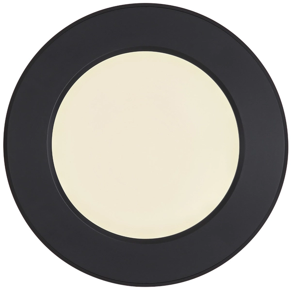 LAMPA sufitowa LASSE 12379-6B Globo metalowa OPRAWA okrągła LED 6W 3000K - 6500K plafon czarny