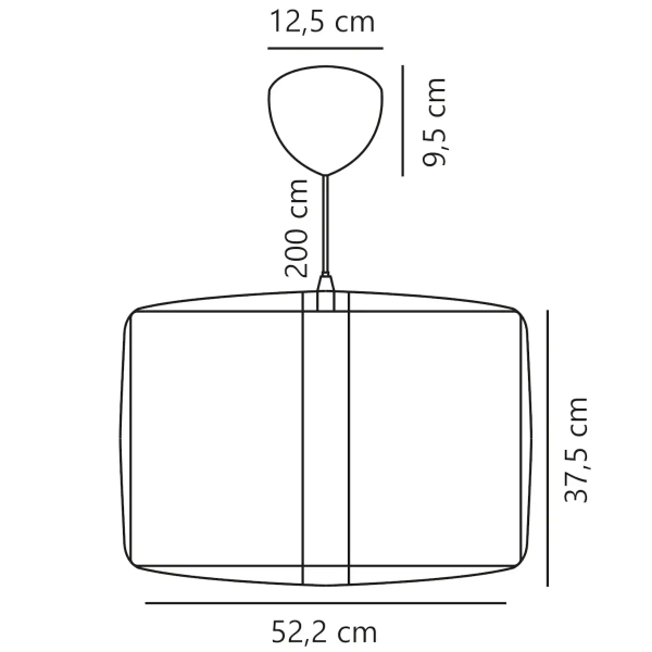 Sypialniana lampa wisząca nad łóżko CARDINE 2312423001 biały