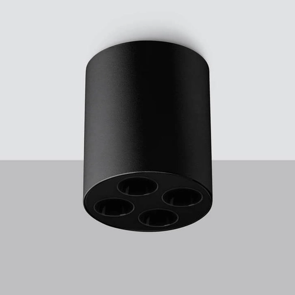 Plafoniera sufitowa Zoe SL.1210 Sollux LED 9W 4000K tubka do kuchni czarny