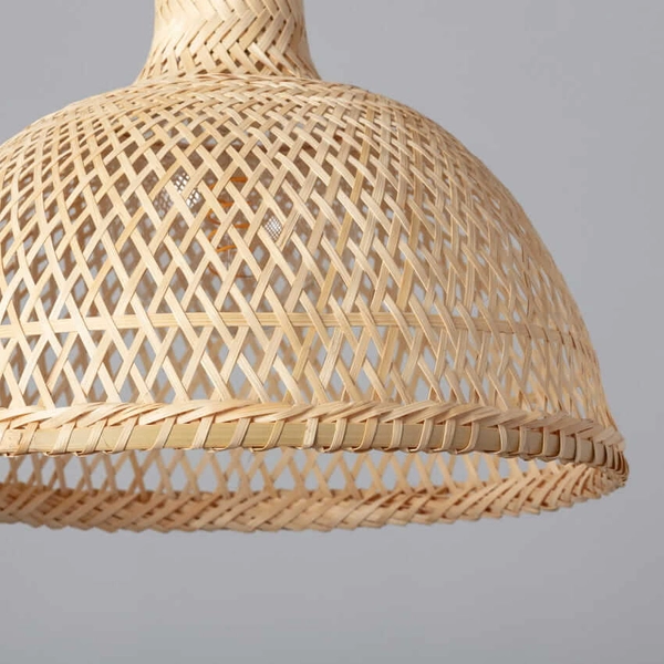 Pleciona lampa bambusowa Boho ABR-NLW29-BH-E27 Abruzzo wisząca naturalny