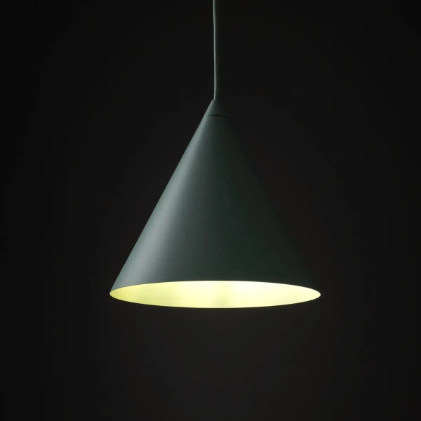 Salonowa lampa wisząca CONO 10074 stożkowa miętowy
