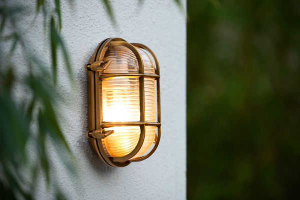 Elewacyjna LAMPA zewnętrzna DUDLEY 11891/20/02 Lucide industrialna OPRAWA metalowa outdoor IP44 złota