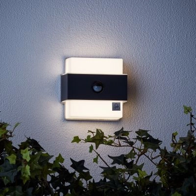 Elewacyjna lampa z sensorem Archie G96388/63 IP44 antracyt OUTLET