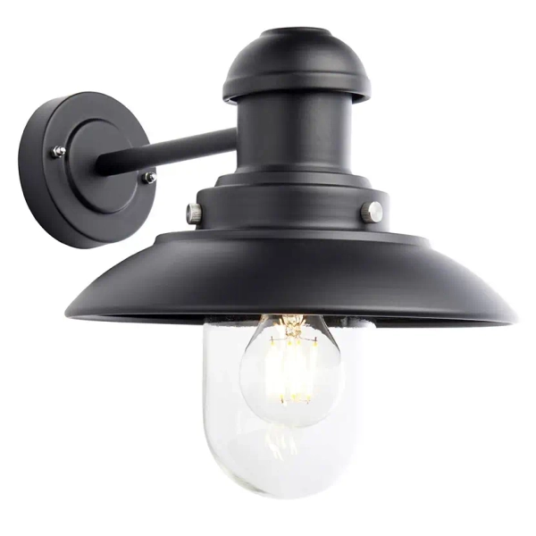 Ścienna lampa do ogrodu Hereford 95982 metalowa IP44 czarna