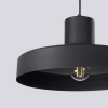 Metalowa lampa wisząca BILO czarna SL.1703 owalna 1xE27