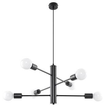 LAMPA wisząca SL.0305 metalowa OPRAWA zwis MOLECULAR sticks czarny