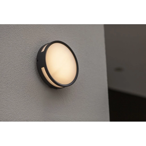 Sufitowa LAMPA plafon ROLA 6382201012 Lutec okrągła OPRAWA metalowy kinkiet LED 13W 3000K zewnętrzny IP54 czarny