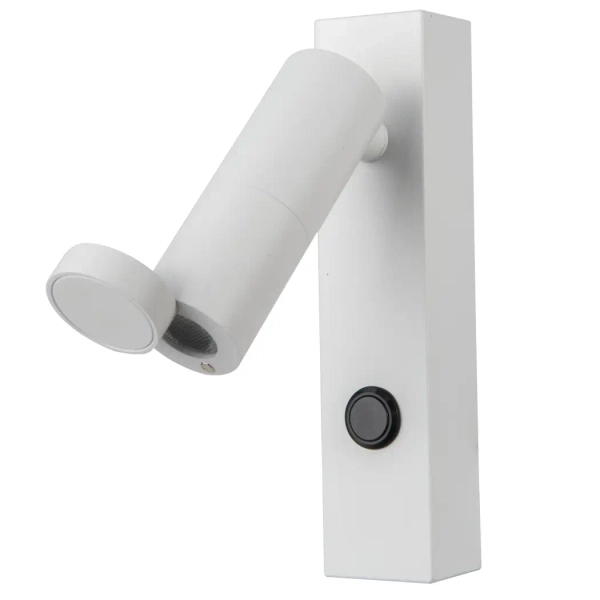 Naścienna lampa Miri LP-1507/1W WH LED 3W 3000K tuba biały