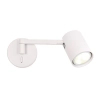 Ścienny kinkiet na wysięgniku Snow LP-731N/1WL WH tubka biała