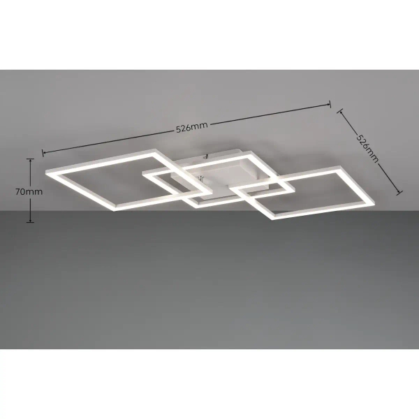 Sufitowa lampa plafon TRAIL R64493131 biała LED 31W 4000K do jadalni