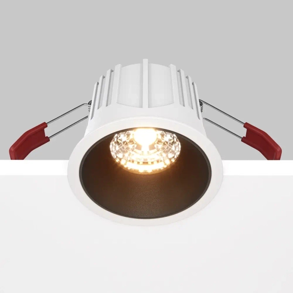 Wpuszczane oczko Alfa DL043-01-15W2.7K-RD-WB-DE LED 15W 2700K białe czarne