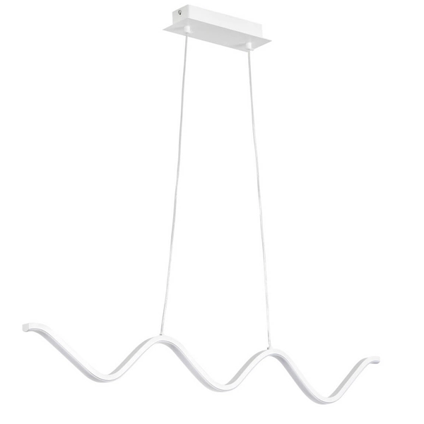 Wisząca lamp nad stół fala ZIGZAG ST-MD240602 WHITE LED 13W 3000K biała