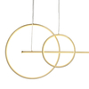 Wisząca lampa pierścień NEW AGE MP0082-L120 gold LED 40W 3000K złota