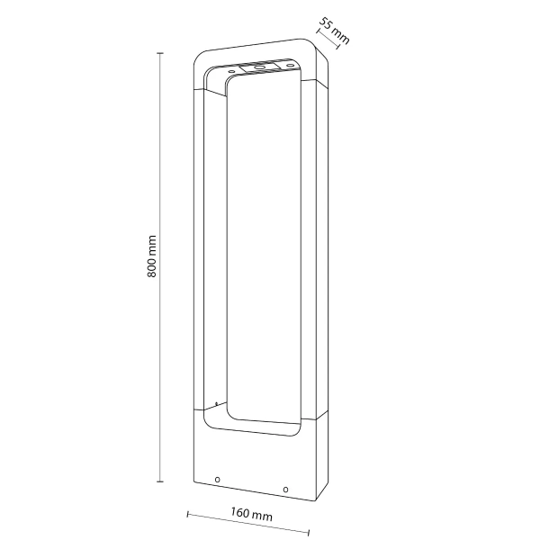Tarasowa lampa stojąca Arius L 19001 LED 3000K IP54 czarna