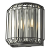 Lampa ścienna kryształowa Naeva NAE0922 Dar Lighting przezroczysta czarna
